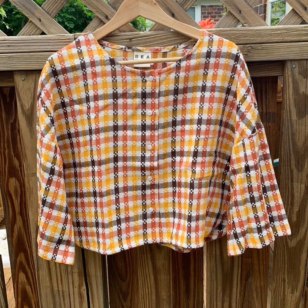Beaton Linen Utility Crop NWOT